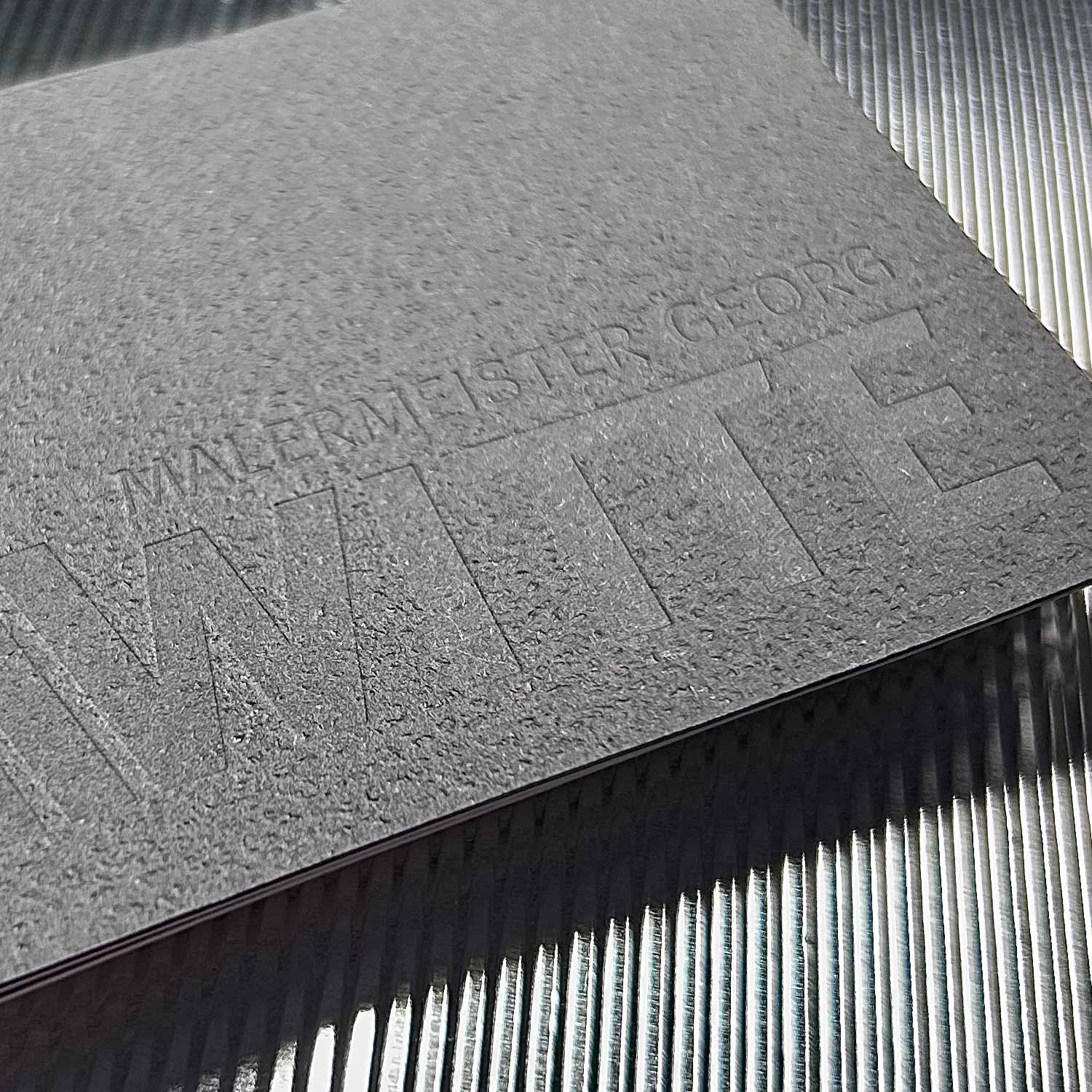 Strukturpapier Visitenkarte GMUND Colors Briefbogen und Flyer Brennerei Elmendorf