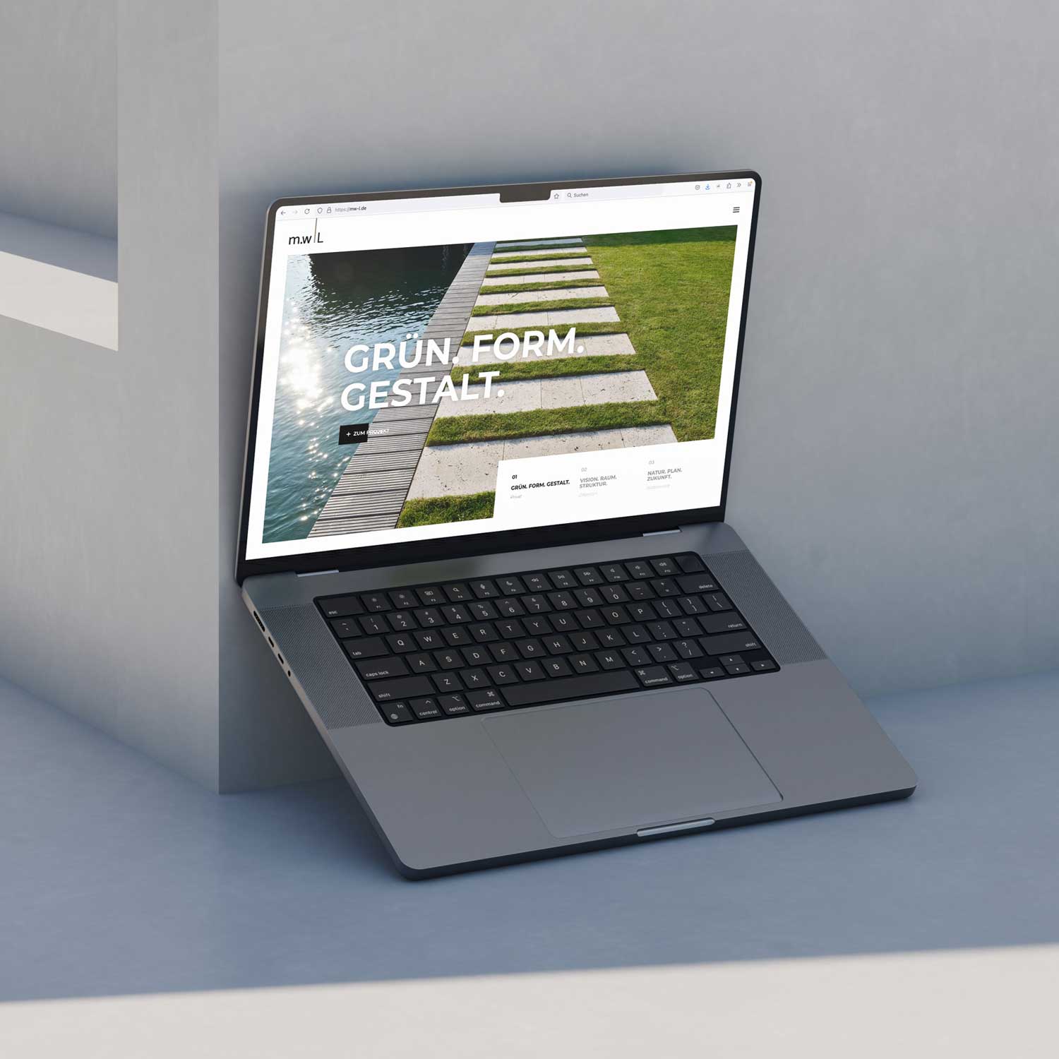 MockUp Webseite Thumann