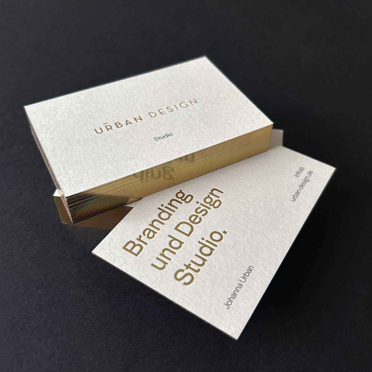 Visitenkarte Urban Design Seifenspender und Verpackung